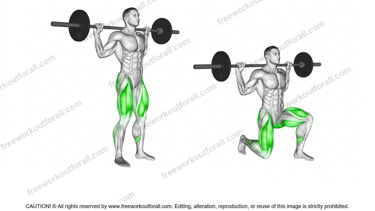 Barbell Lunges