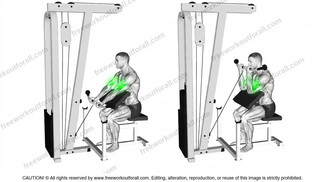 Cable Preacher Curls