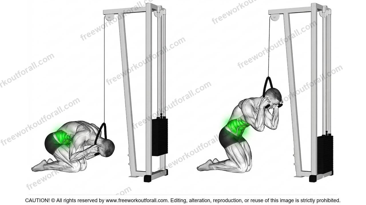 High Pulley Crunches