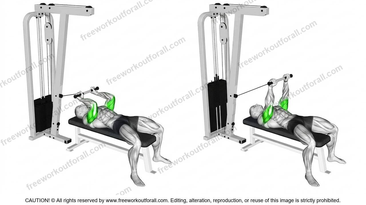 Lying Cable Tricep Extensions