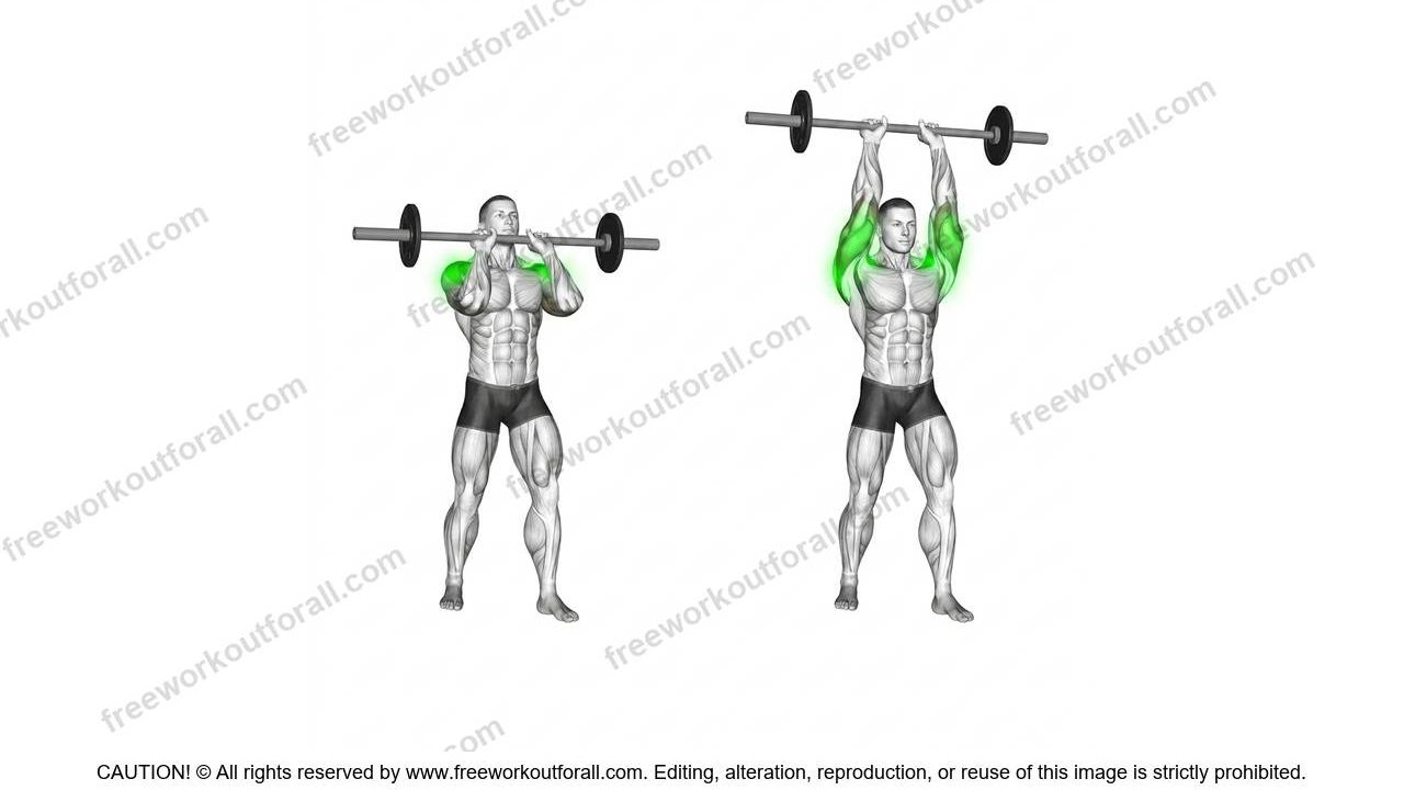 Overhead Press Narrow Grip