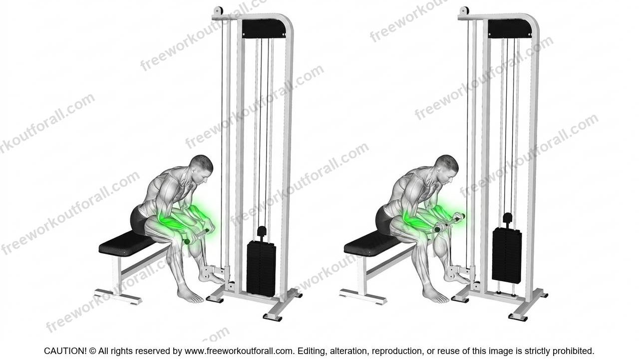 Reverse Cable Wrist Curls