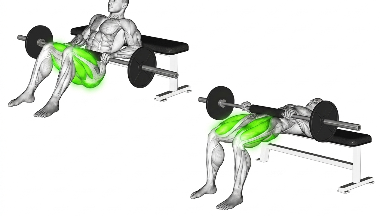 barbell hip thrusts