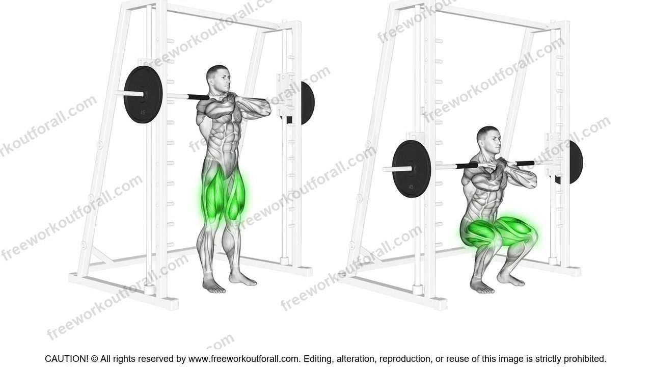 smith machine front squats