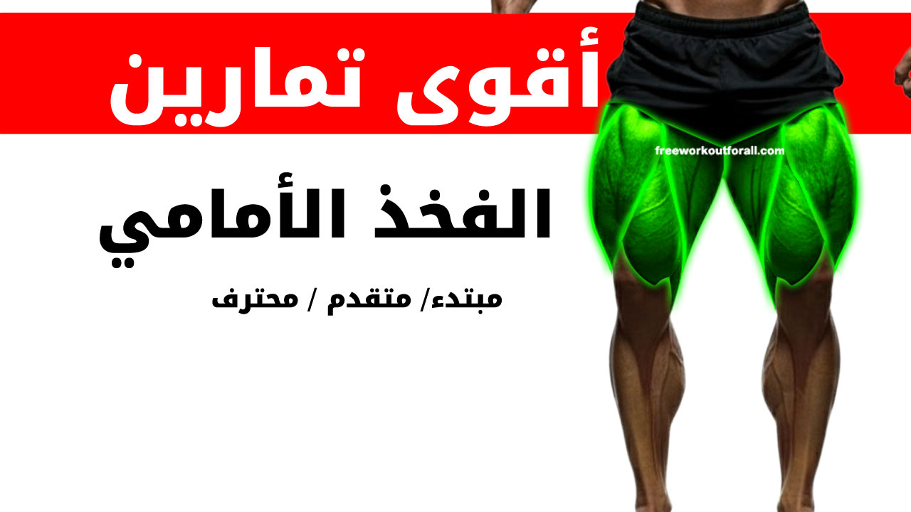تمارين الفخذ الأمامي لكمال الأجسام