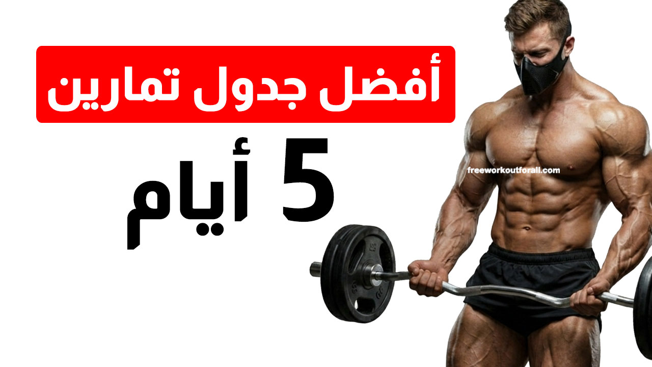جدول تمارين كمال الأجسام 5 أيام